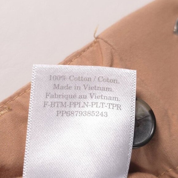 EVERLANE High Rise Straight Leg Casual Pants Pleated Belt Loops Cotton Size 4 - Picture 10 of 11